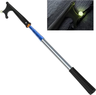 Telescopische Boothaak 134 cm - Licht Drijvend met Lichtgevende Parels & Antislip Handvat - Verstelbare Boothaken voor Ankeren, Docken en Opruimen op Water