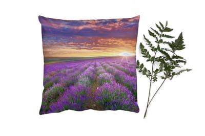 Sierkussens - Kussentjes Woonkamer - 40x40 cm - Lavendel - Wolken - Lente