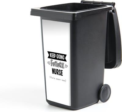 Container sticker Quote - Verpleger - Studeren - 44x98 cm - Kliko sticker