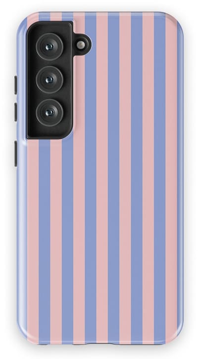 DripCase Gestreept Hoesje Samsung Galaxy S23 | Backcover met Mag | Stripes Motief | Trendy Case Samsung Galaxy S23 met Strepen Milkshake