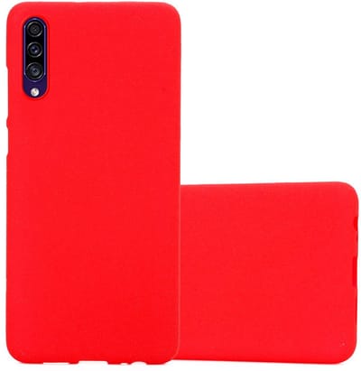 Cadorabo Hoesje geschikt voor Samsung Galaxy A50 4G / A50s / A30s in FROST ROOD - Beschermhoes gemaakt van flexibel TPU silicone Case Cover