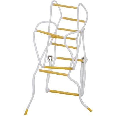 Échelle d'incendie 5m Portable Nylon 2000lbs Portée Déploiement Rapide Pliable Échelle de Corde d'Urgence
