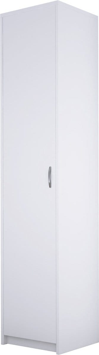 Meubel Square - Kledingkast Slimo - Wit - 180x40x35cm - Opbergkast - Kolomkast
