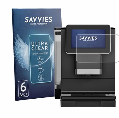 Savvies - Screenprotector voor Nivona NIVO 9101 / 9103 - Folie Beschermfolie transparant 6 Stuks
