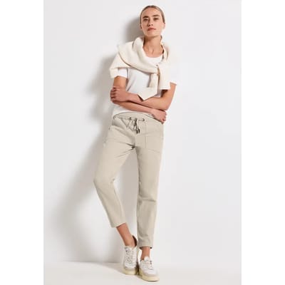 Street one - Dames broek - Maat 44 - Vrouwen - Beige - katoen