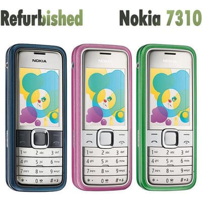 Gereviseerde Nokia Originele Nokia 7310 Supernova 2G Ontgrendelde 2MP Mobiele Telefoon 1 battery 1 charger geel