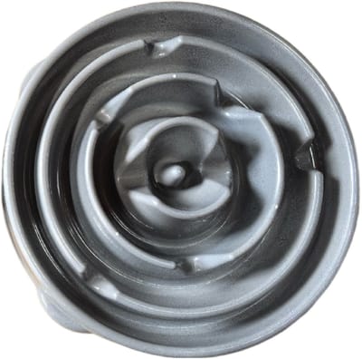 Pawise Slow Feeder Droplet Grijs - Hondenvoerbak - Ø30x5 cm