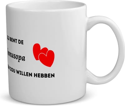 Akyol - jij bent de bonusopa die iedereen zou willen hebben koffiemok - theemok - Opa - geweldige opa - liefste bonusopa - verjaardag - cadeau - kado - bedankje - geschenk - 350 ML inhoud
