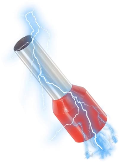 Allecto Plus - 500 stuks Adereindhulzen 10 mm² Rood - 18 mm lang - Kabelset - Twin - Voor Elektrische Bedrading