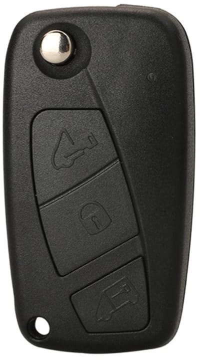 XEOD Autosleutelbehuizing - sleutelbehuizing auto - sleutel - Autosleutel / Geschikt voor: Fiat 3 knops