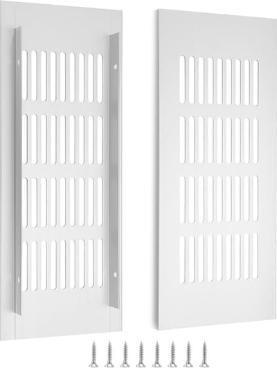 Rechthoekig Ventilatirooster Aluminium Zilver 20x8 cm voor Kast en Slaapkamer