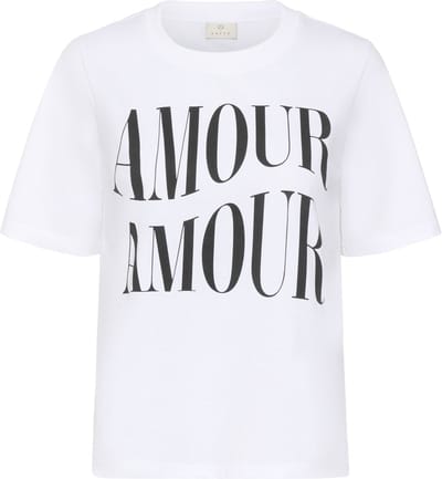 Kaffe KAcherie T-Shirt Dames T-shirt - Optical White