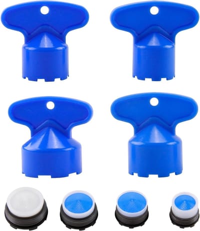 Allecto Plus - Straalregelaar kraansleutel voor kranen - Montagesleutel perlator - Doorstroomregelaar beluchter - M165/M185/M215/M22/M24 - Perlatoren voor kranen installatie