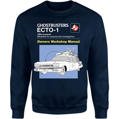 Ghostbusters Ecto-1 User Manual Sweatshirt - Navy - XS