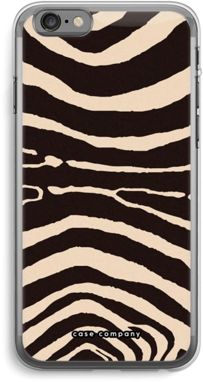 Case Company® - Hoesje geschikt voor iPhone 6 PLUS / 6S PLUS hoesje - Arizona Zebra - Soft Cover Telefoonhoesje - Bescherming aan alle Kanten en Schermrand