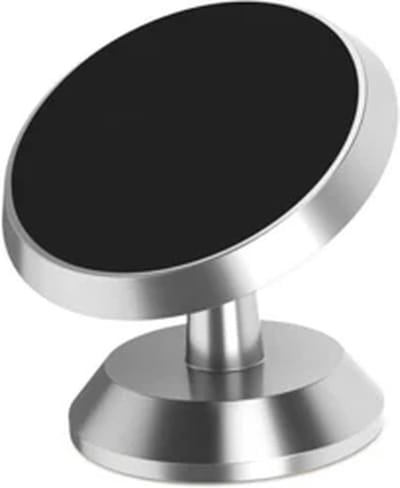 DrPhone A3 Magnetische Autohouder - Dashboard Houder - Magneet Smartphone Houder + 1 Extra 3M Metalen Plaat - 4 tot 6.5 inch - Zilver