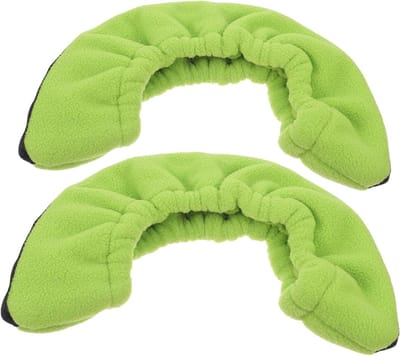 Schaatsbeschermers Set - IJshockey Accessoires - Schaatsen Beschermen - Fleece Voering - 24.5x14x5cm - Groen