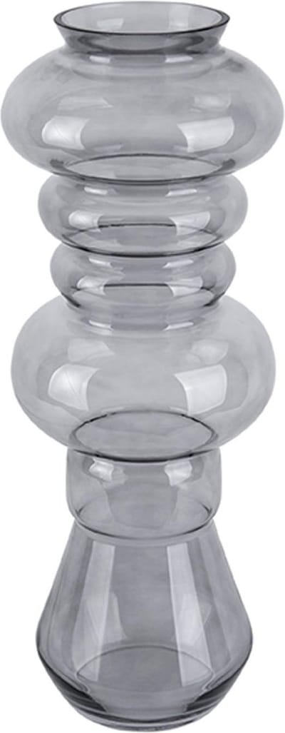 Present Time Vaas Morgana - Glas Donker Grijs - Large - 18x50cm - Scandinavisch