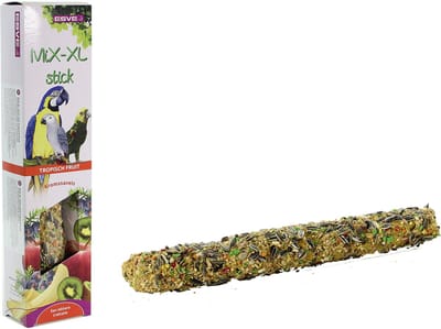 ESVE MiX-XL snackstick voor kromsnavels 225 g | honing fruit | honing noten | tropisch fruit | zonnepitten noten Tropisch Fruit