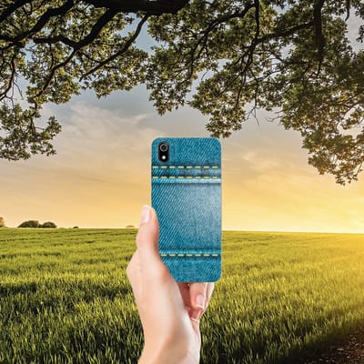 Xiaomi Redmi 7A Silicone Back Cover Jeans