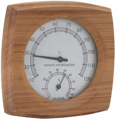 Dailygoods - Houten 2-in-1 Sauna Thermometer en Hygrometer