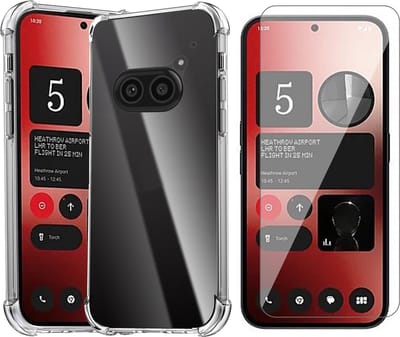 Hoesje geschikt voor Nothing Phone 2a / 2a Plus - Screenprotector Glas - Shockproof Transparant