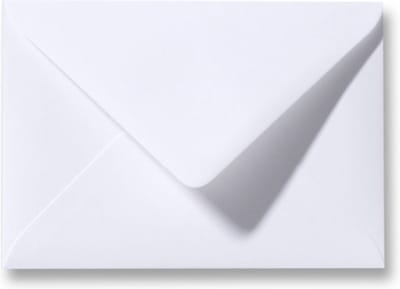 Luxe Enveloppen - Wit - 50 stuks - C6 - 162x114mm - 110grms