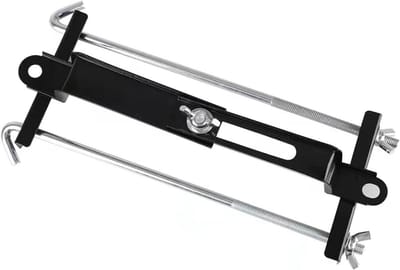 Verstelbare batterij hold down, universele verstelbare batterij dwarsbalk met J bout voor pasvorm voor SUV auto, goed contact, corrosiebestendigheid. (11 inch/ 27 cm bouten)