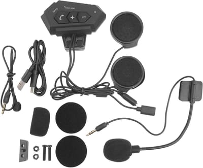 Motorhelm Headset - Communicatie Systeem - Motor Rijden - IPX6 Waterdicht - 2000mah Batterij - Zwart