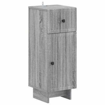 vidaXL - Badkamer - Opbergkast - EDE - Grijs - Sonoma - 30 - x - 31 - x - 80 - cm