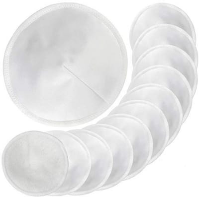 Set van 12 Herbruikbare Bamboe Borstvoeding Pads met Waszak - Lekvrije Voedingskussens voor Moeders, Ideaal voor Comfort en Hygiëne (Pastel, 11.5 cm)