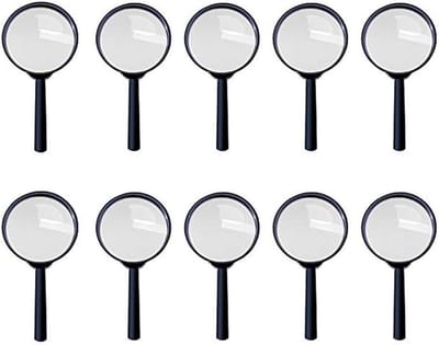 Ronte - Vergrootglas Set voor Kinderen - Speelgoed Vergrootglas voor Detectives - Verjaardagscadeau - Spionage Thema - Onderzoekerspak - 10 Stuks
