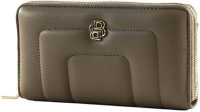 BOSS portemonnee B Icon Ziparound Wallet Open Brown Taupe
