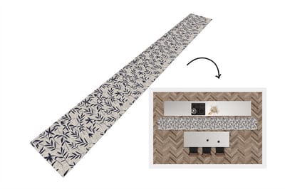 Keukenloper 400x50 cm - Keukenmat vinyl Planten - Japan - Patronen - Keukenmatten loper - Keuken vloerkleed tapijt