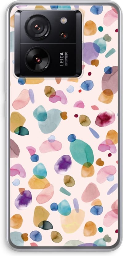 Case Company® - Hoesje geschikt voor Xiaomi 13T Pro hoesje - Terrazzo Memphis - Soft Cover Telefoonhoesje - Bescherming aan alle Kanten en Schermrand
