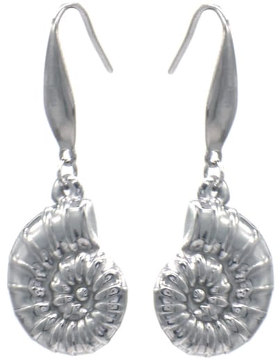 Dames Oorbellen – RVS – Schelp Design – Zilverkleurig – 4cm – Verfijnde Stijl