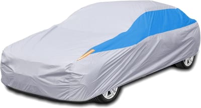 Famanu Autohoes voor buiten, waterdicht, uv-bescherming, ademend, stofdicht, regen, sneeuw, buitenlucht (zilver, 510x195x175 cm).