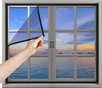 Insectenbescherming Vliegenrooster zonder boren - voor binnen en buiten - 70x110 cm