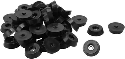 40x Zelfklevende Rubberen Voetjes voor Meubels en Apparatuur D18x15xH5mm