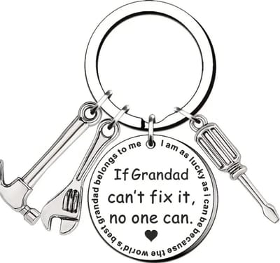 Sleutelhanger If Grandad can^t fix it, no one can ( Opa) 6 x 3 cm
