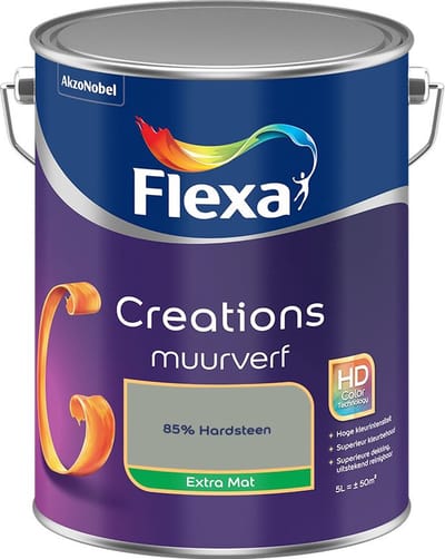 Flexa - Creations Muurverf Extra Mat - 85% Hardsteen - Mengverf - 5 L