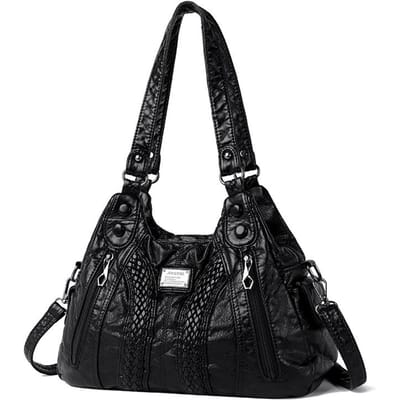 Luxe Designer Portemonnees En Handtassen Vrouwen Lederen Schoudertassen Veel Zakken Casual Crossbody Tassen Voor Vrouwen 2024 Sac A Main black