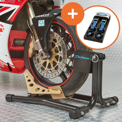Datona® Inrijklem motor - Zwart - Inclusief spanbanden - Zwart