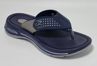 Reewalk® - Heren Slippers – Heren Teenslippers – Memory Foam Voetbed – Licht Gewicht Heren Slippers - Blauw – Maat 41
