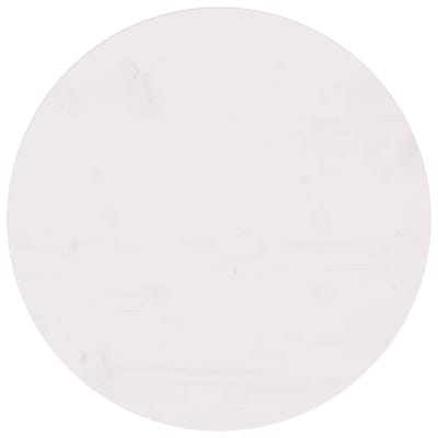 vidaXL - Tafelblad - Ø50x2,5 - cm - massief - grenenhout - wit