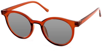 Vista Bonita CLASSIC – Zonneleesbril UV400 – Sterkte +0.50 – Kleur Terra Cotta – Groot model – Eyecatcher – Ronde pasvorm – Flexveren - Inclusief bijpassende etui en doekje