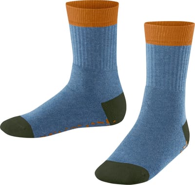 Esprit Cozy Memphis Noppen op de zool katoen huissokken kinderen blauw - maat 23-26