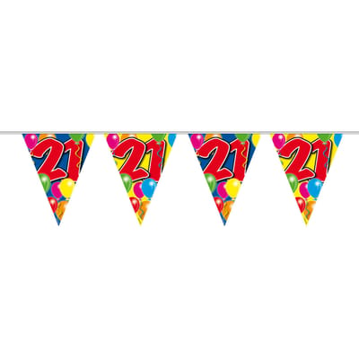 Folat - Vlaggenlijn 21 jaar Ballonnen (10 meter)