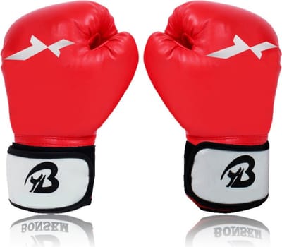 Bovista Kickboks Handschoenen - Bokshandschoenen - Boxing Gloves Set - Vecht Handschoenen - Kind - Rood