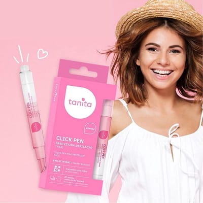 Tanita Click Pen Precisie Ontharing - Waxstick - Handige Waxapparaat in Penvorm - Bevat Kersenbloem extract